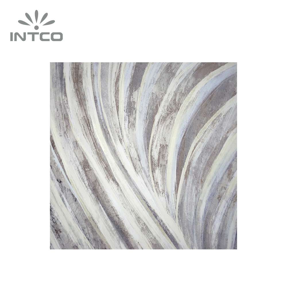 the neutral color details of Intco abstract framed wall art